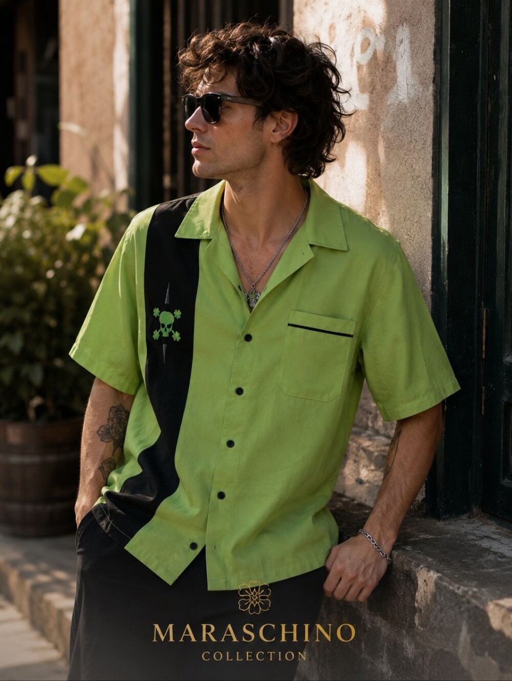 Be Retro Rockabilly Bowling Shirt | Size L